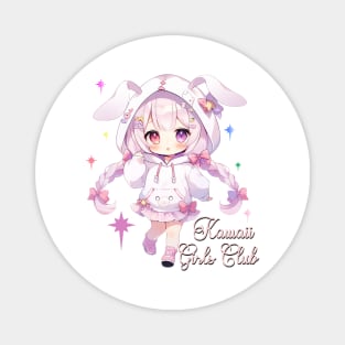 Kawaii Girls Club - Cute Chibi Girl Magnet